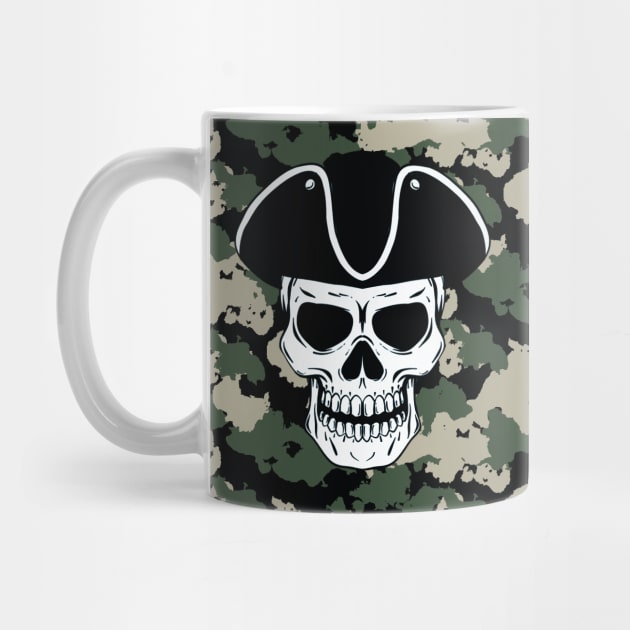 Camo skull by designbywaqas